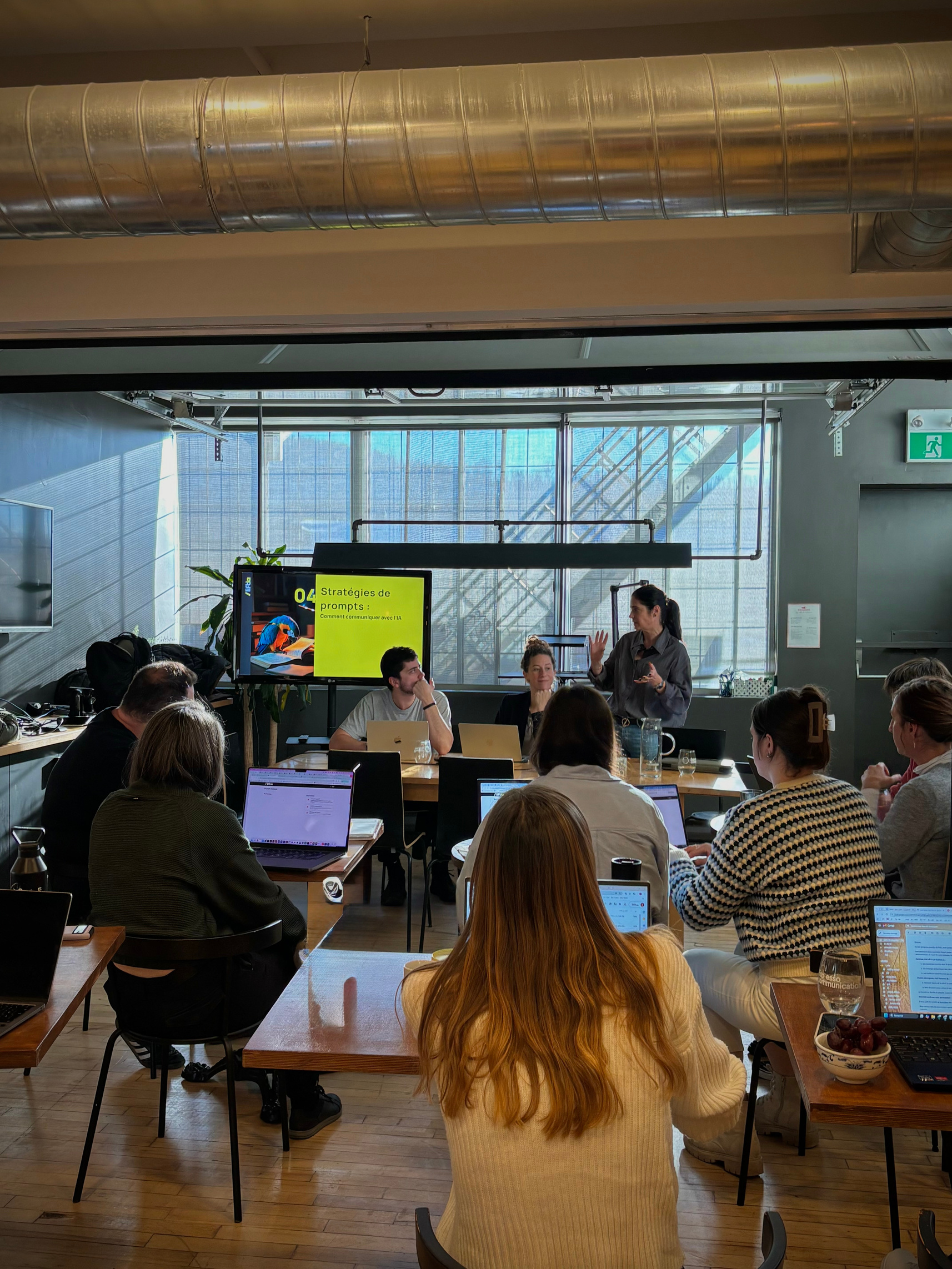 Présentation lors d'une formation Liftia